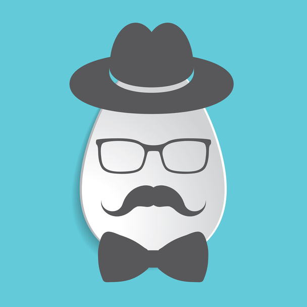 Paper egg icon - Vector, Image
