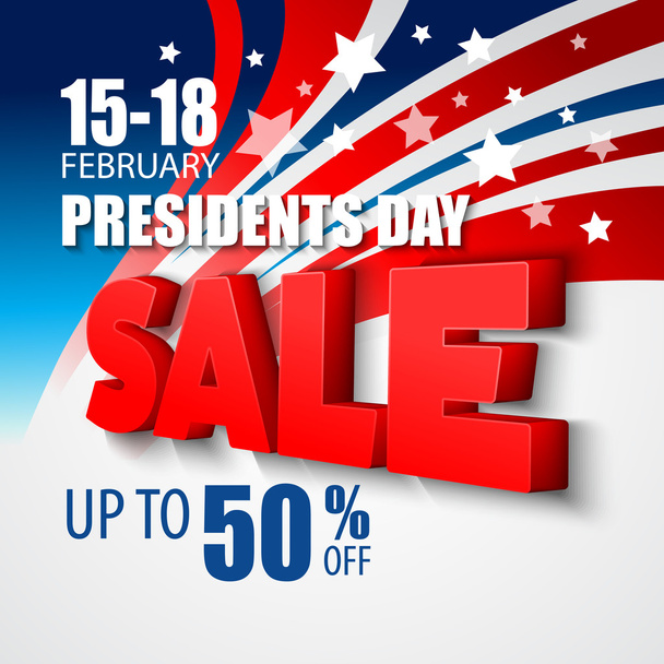 Presidents Day Vector Background - Vector, Image