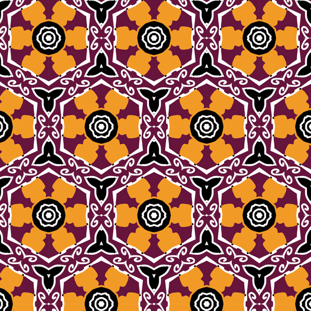 Pozadí abstraktní geometrická složený z vinobraní barvy cihel - Vektor, obrázek
