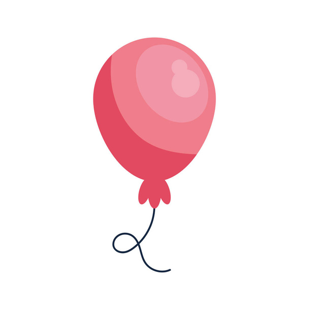 ροζ μπαλόνι εικονογράφηση διάνυσμα απομονωμένο - Διάνυσμα, εικόνα