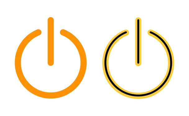 Power icon set voor web en mobiele app. Machtsschakelaar teken en symbool. Elektriciteit - Vector, afbeelding