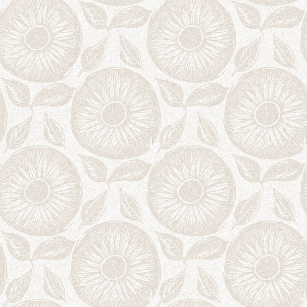 Dezente rustikale Eleganz Hochzeit floralen Block Print Leinen nahtlosen Muster. All-over-Druck von Weiß auf weißem Ton Baumwolleffekt Blume Hintergrund - Foto, Bild