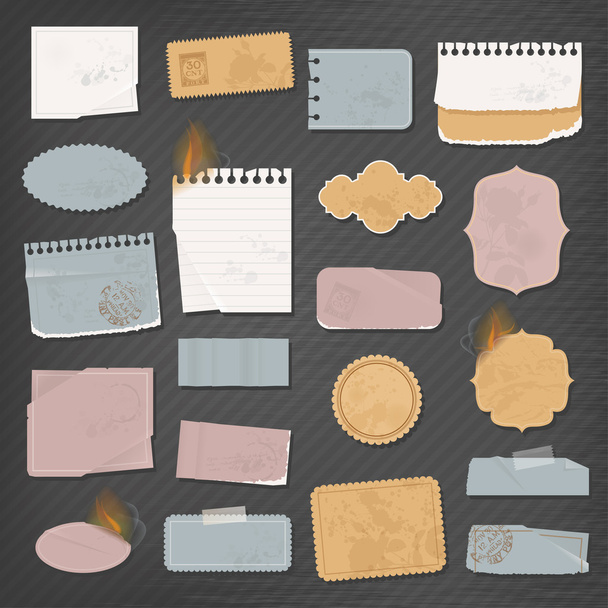 Different paper objects for your design - Vector, imagen