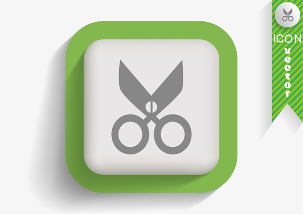 Scissors web icon - Wektor, obraz
