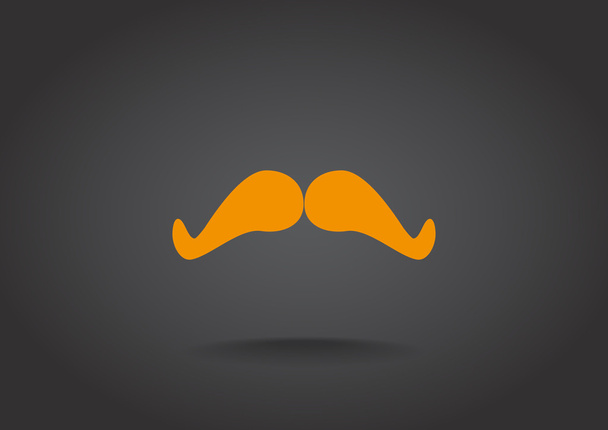 Retro mustache web icon - Vettoriali, immagini