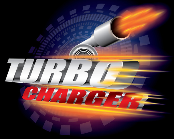 Turbolader-Konzeptvektor - Vektor, Bild