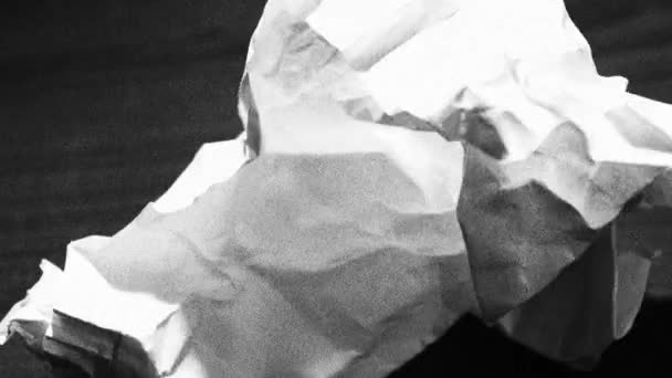 Crumpled paper seamless stop motion animation - Footage, Video