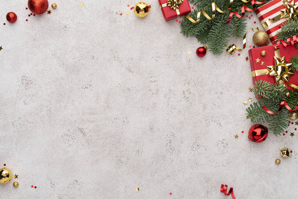 Bianco sfondo di Natale con decorazione di confine - Foto, immagini