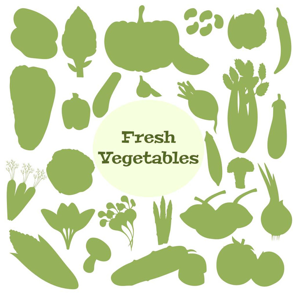 Здорове харчування рамка Векторні ілюстрації. Рука намальована овочами. Банер органічної їжі. Хороше харчування - Вектор, зображення