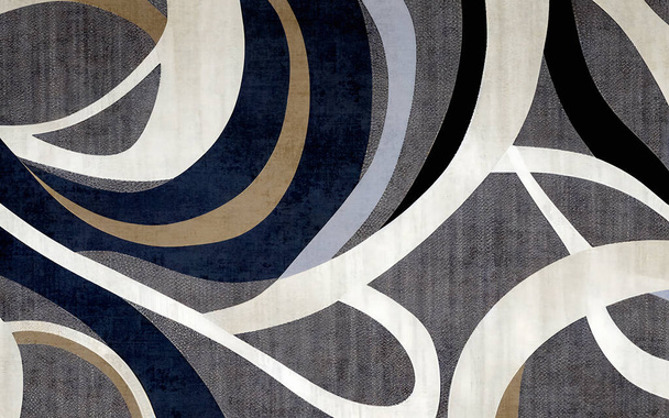 Abstraktní retro texturovaný koberec vzor - Fotografie, Obrázek