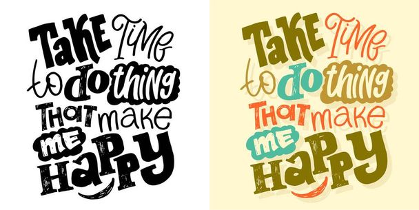 Set met handgetekende citaten in moderne kalligrafie stijl, t-shirt design. Slogans voor print en poster design. Vector - Vector, afbeelding