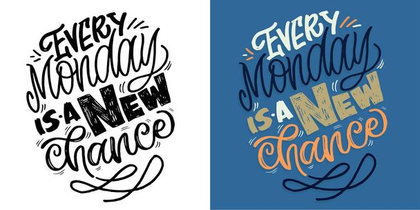 Set with hand drawn lettering quotes in modern calligraphy style, t-shirt design. Slogans for print and poster design. Vector - Vector, Image