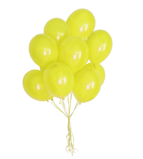 gele ballonnen - Foto, afbeelding