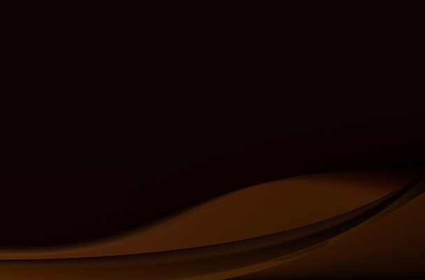 Tmavé čokoládové hnědé pozadí s měkké záhyby - Vektor, obrázek