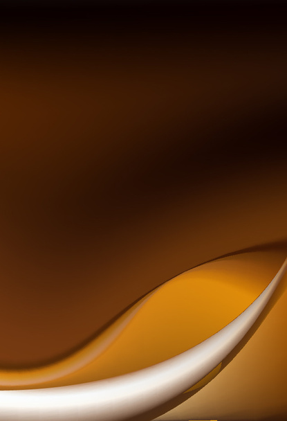 ソフトのひだとダーク チョコレートの茶色の背景 - ベクター画像