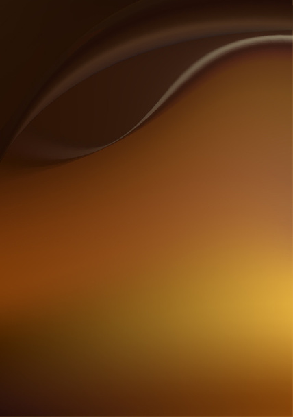ソフトのひだとダーク チョコレートの茶色の背景 - ベクター画像