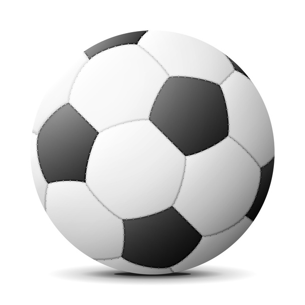 Μπάλα ποδοσφαίρου με σκιά - Διάνυσμα, εικόνα