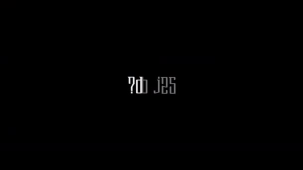 Naver Stop Типографія тексту Перехід Анімація на чорному тлі - Кадри, відео