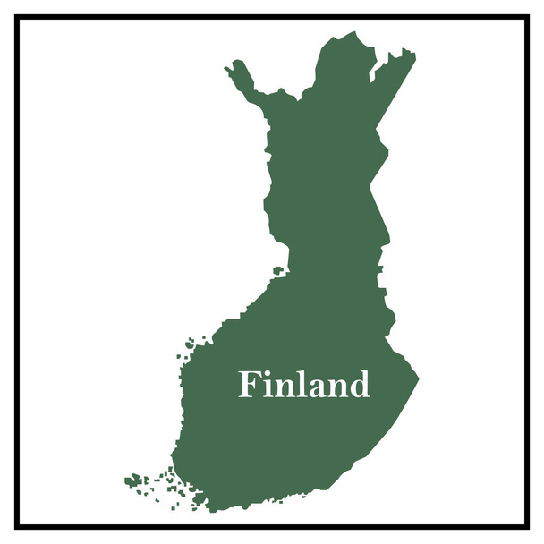 Finland map icon vector illustration symbol design - Vector, Image