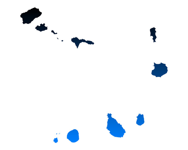 kaart van Kaapverdië - Vector, afbeelding