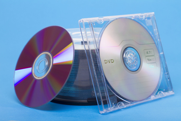 Jewel case with virgin dvd and cd discs
 - Фото, изображение