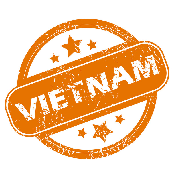 Vietnam grunge icon - Vektor, Bild
