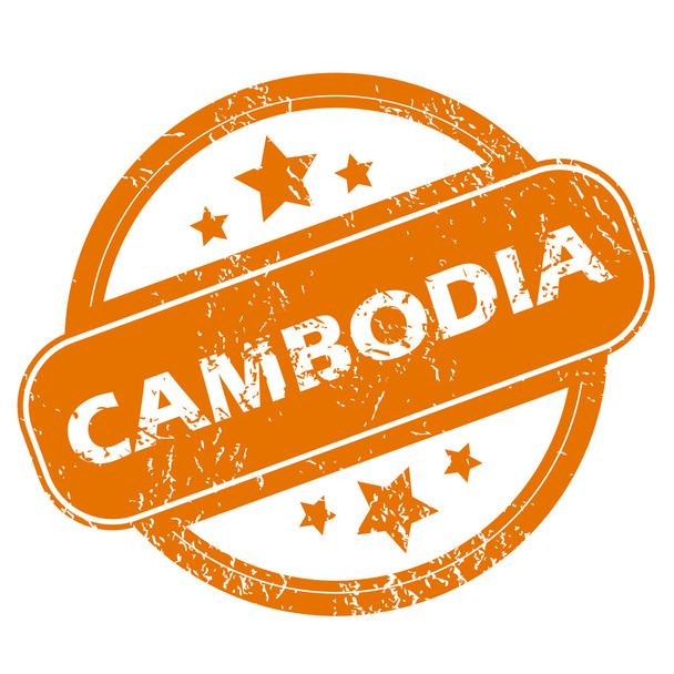 Cambodia grunge icon - Vecteur, image