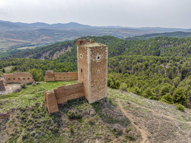 Стены башни Сан-Кристобаль S. XIV Daroca. Арагон Испания провинция Сарагоса - Фото, изображение