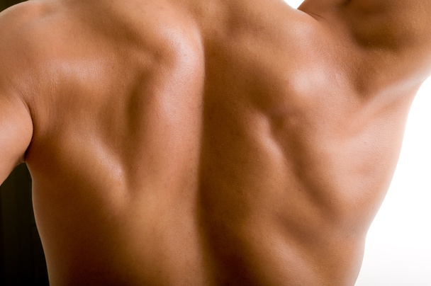 çıplak erkek vücudunun sırt ve omuz - Fotoğraf, Görsel
