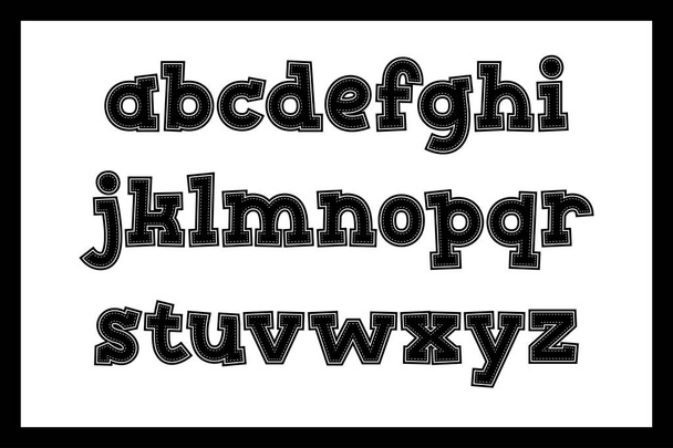 Versatile Collection of Super Stitch Alphabet Letters for Various Uses - Vector, Image