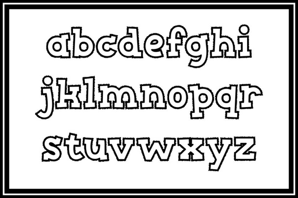 Colección versátil de letras del alfabeto rasgadas de papel para varios usos - Vector, Imagen