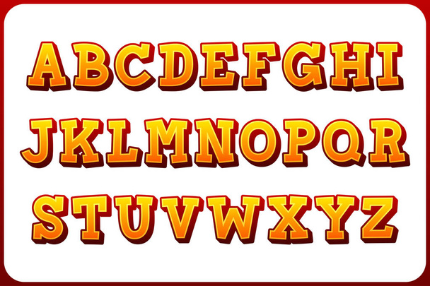 Versatile Collection of Sunset Alphabet Letters for Various Uses - Vector, Image