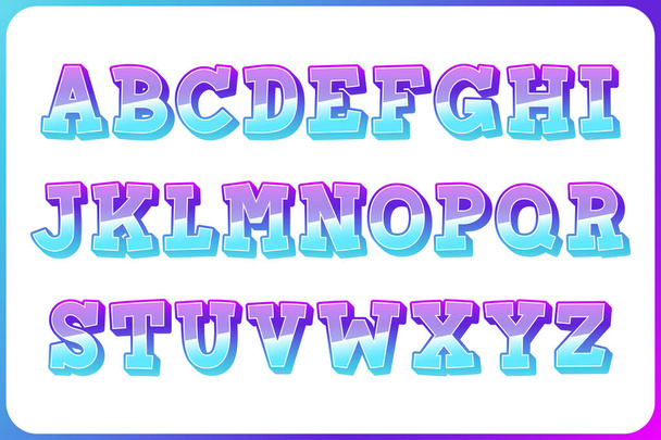 Colección versátil de letras de alfabeto de poder para varios usos - Vector, Imagen