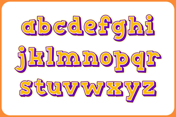 Coleção versátil de letras do alfabeto de pontuação para vários usos - Vetor, Imagem