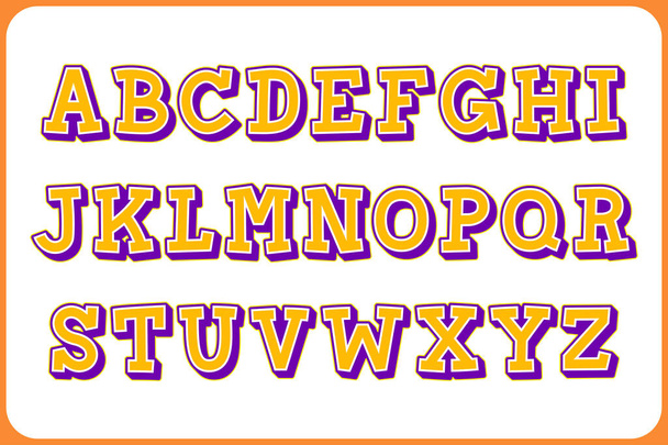 Colección versátil de letras del alfabeto de puntuación para varios usos - Vector, Imagen