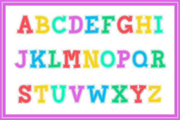 Colección versátil de letras de alfabeto de recorte de papel para varios usos - Vector, Imagen