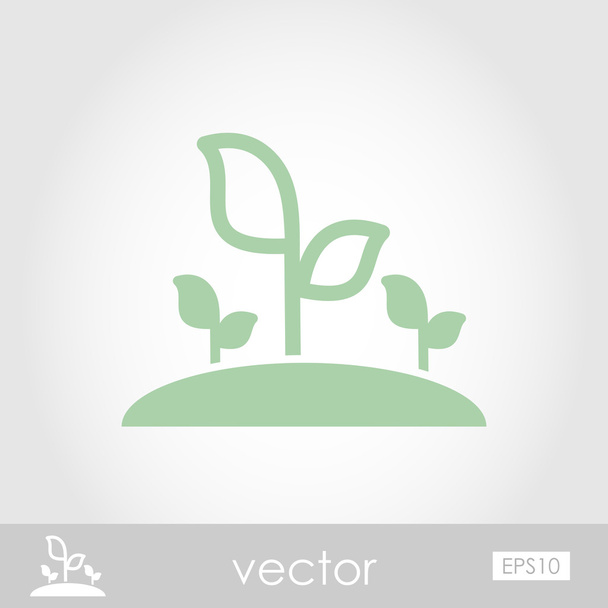 Plant sprout vector icon - Vector, Image
