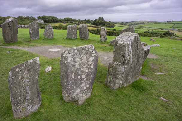 Megalitic Circle of Drombeg, - The oltar of the Druid-, Rosscarbery körülbelül a 150 a. c., Írország, Egyesült Királyság - Fotó, kép