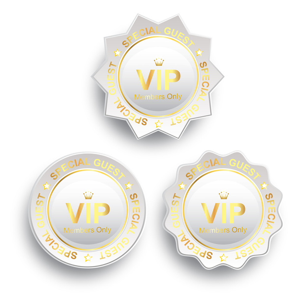 Vip знак белого золота
 - Вектор,изображение
