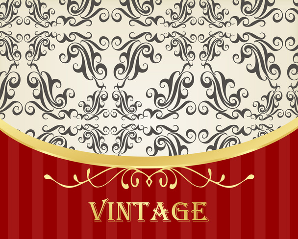 Luxury golden vintage background - Vetor, Imagem
