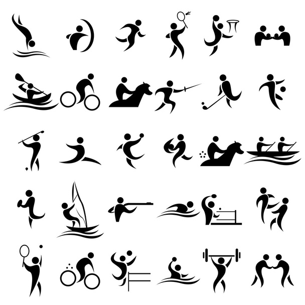 Иконы спорта
 - Вектор,изображение