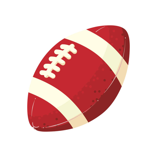 ícone de bola de futebol americano isolado - Vetor, Imagem