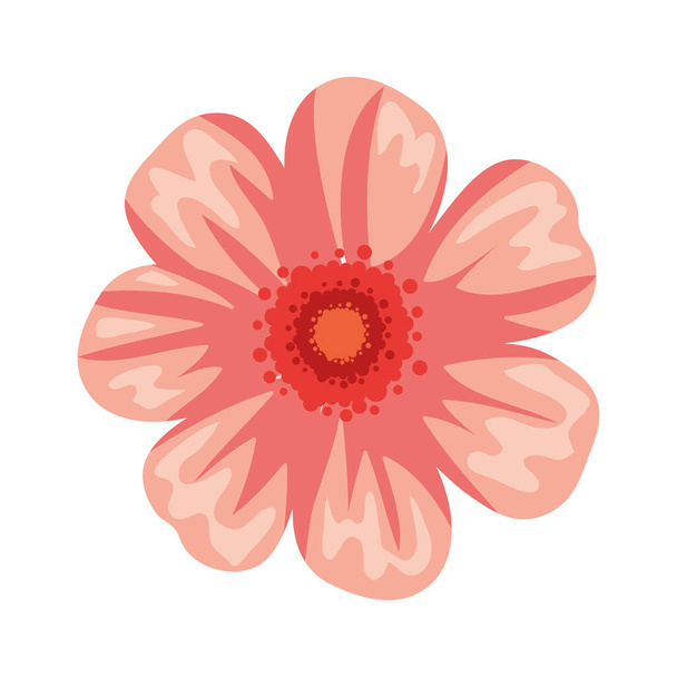 flower decoration icon isolated illustration - Vector, Image