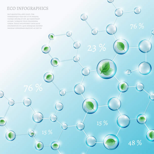 06 Infographics Bio Bubble - ベクター画像