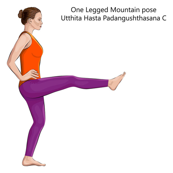 Mountain Pose Hands Stick Side Bend Yoga (Parsva Tadasana Hasta