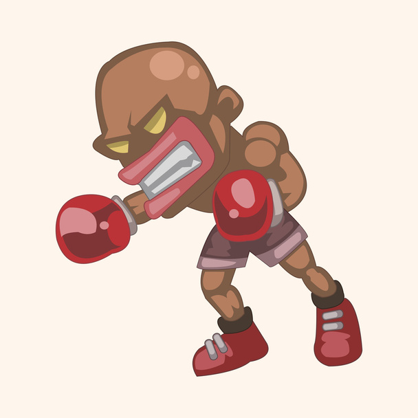 boxer theme elements - Вектор, зображення