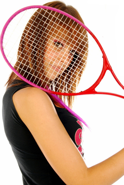 La chica y la raqueta de tenis 011
 - Foto, imagen