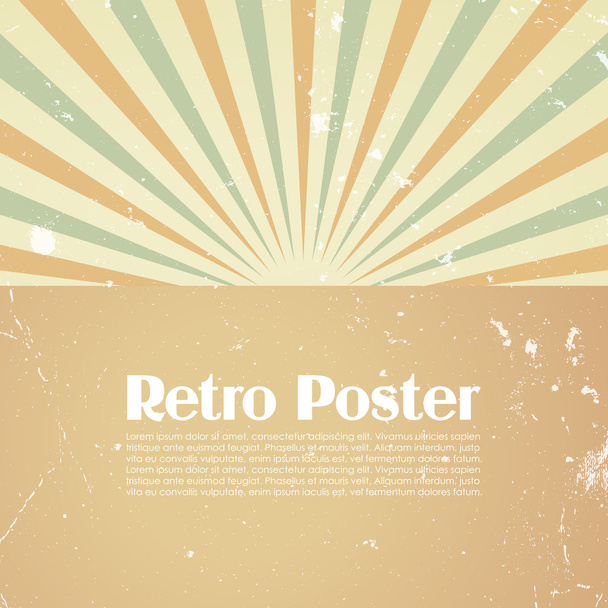 Retro poster template - Διάνυσμα, εικόνα