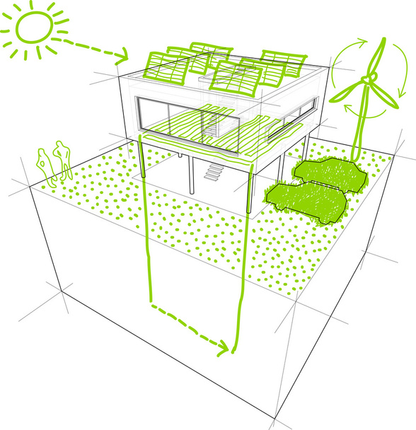 Diagrama dos esboços renováveis
 - Vetor, Imagem