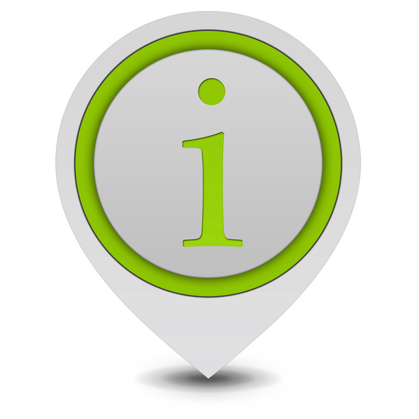 information pointer icon on white background - Фото, зображення